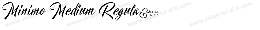 Minimo Medium Regula字体转换